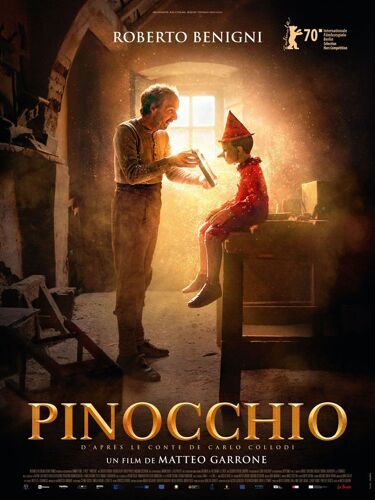Pinocchio - Affiche Originale De Cinéma - Format 40x60 Cm - Un Film De Matteo Garrone Avec Federico Ielapi, Roberto Benigni, Marine Vacth, Gigi Proietti - Année 2020