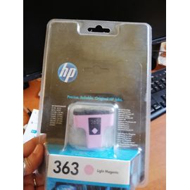 LOT HP 363 cartouches d'encre cyan et rose