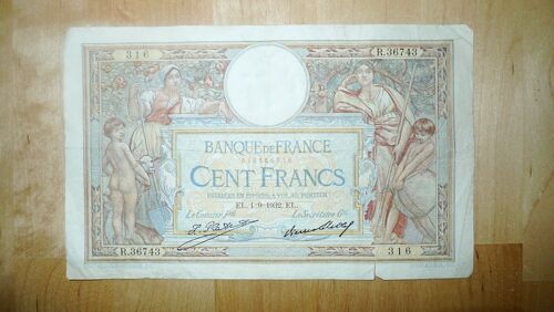 Billet De 100 Francs 1932