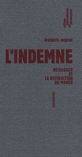 L'indemne - Heidegger Et La Destruction Du Monde
