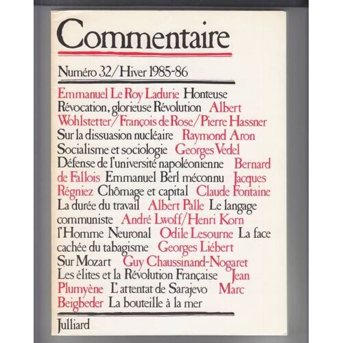 Revue Commentaire -N 32-