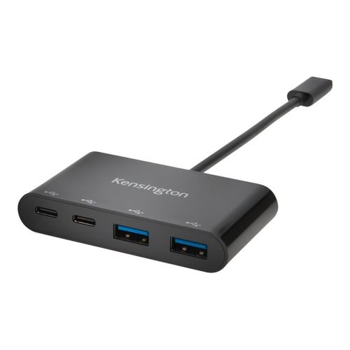 Kensington CH1000 - Concentrateur (hub) - 2 x USB 3.1 + 2 x USB-C - de bureau