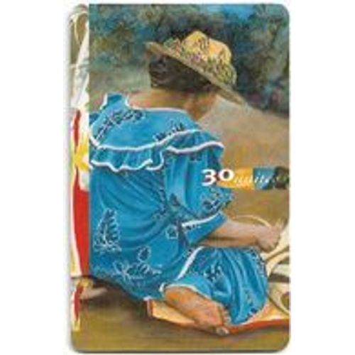 Télécarte Polynésie Française "Les Mamas Robe Bleue" 30 Unités Phonecote Pf68