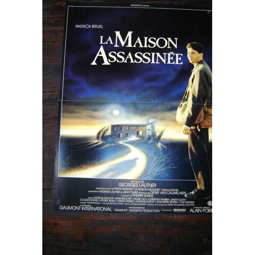 Affiche De Cinema / La Maison Assassinee Avec P. Brel /  Eo 1988 / 52cmx40cm