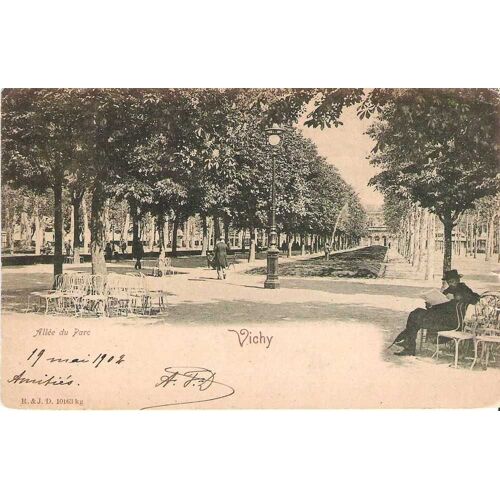 Vichy - Allee Du Parc - Carte Precurseur - Obliteree 1902 - Ref 023 031