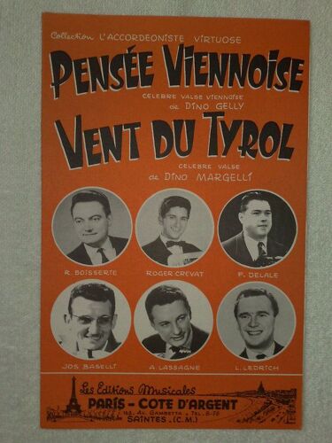 "Pensée Viennoise"  Et  "Vent Du Tyrol"  (Valses)  Par Boisserie, Crevat, Delale, Baselli, Lassagne, Ledrich