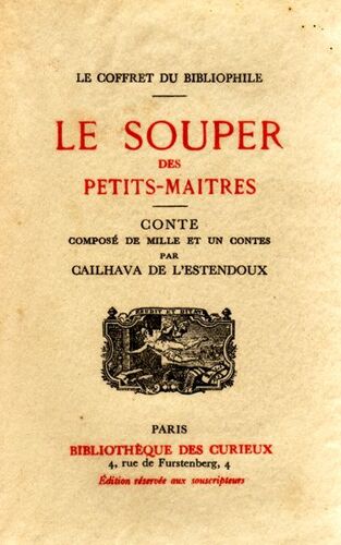 Le Souper Des Petits-Maitres.