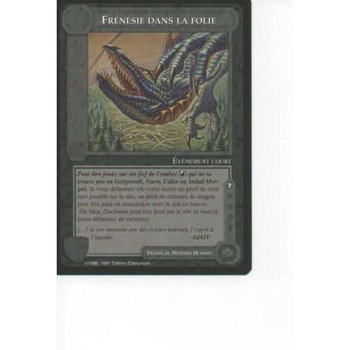 Meccg Middle Earth  - Les Dragons : Frenesie Dans La Folie