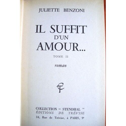 Il Suffit D'un Amour - Tome Ii
