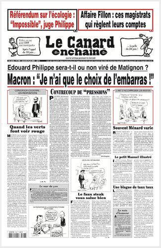 Le Canard Enchaîné 5198 : Macron : " Je N'ai Que Le Choix De L'embarras !"