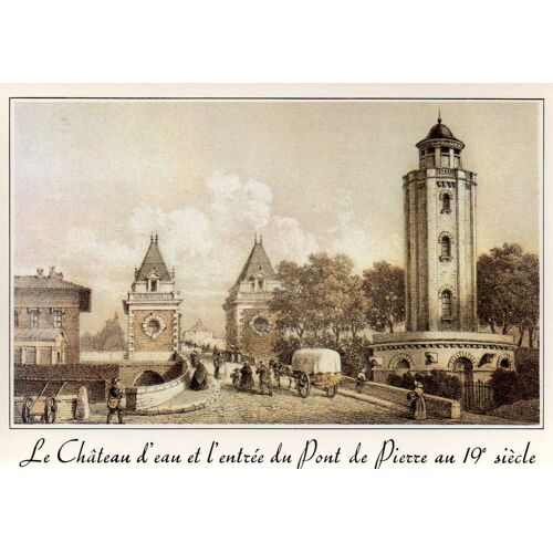 Ch. Mercereau - Toulouse - Le Château D'eau Et L'entrée Du Pont De Pierre Au 19eme Siècle - Ref. 011 862