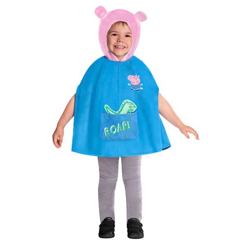 Cape Rigolote Georges Peppa Pig Enfant - Taille: 4 - 6 Ans (110 Cm)
