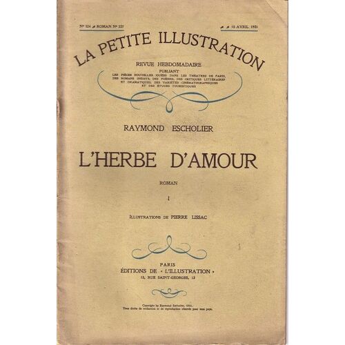 L'herbe D'amour 1 (La Petite Illustration 524)