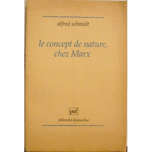 Le Concept De Nature Chez Marx