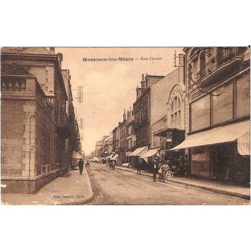 Montceau Les Mines - Rue Carnot - Ayant Circulée - Ref 022 533