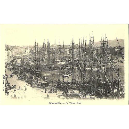 Marseille - Le Vieux Port - Réedition D'une Cpa - 1er Choix - Ref 022 524