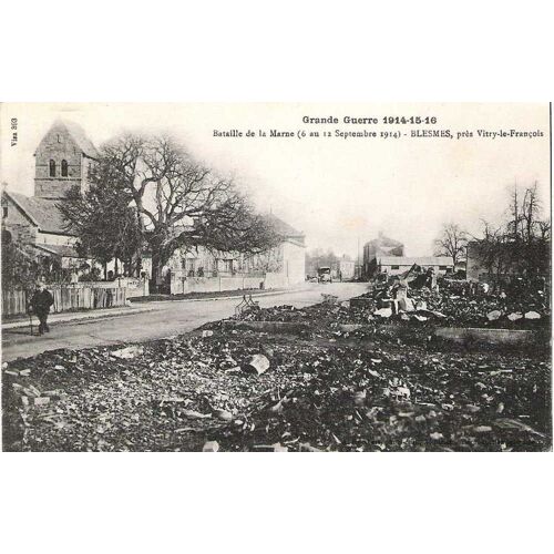 Blesmes - Bataille De La Marne - 6 Au 12-09-1914 - Ayant Circulée 1916 - Ref 022 523