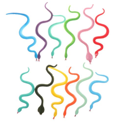 Figurines De Serpent Réalistes Pour Enfants, Accessoires De Jeu Pour Le Poisson D'Avril, 12 Pièces