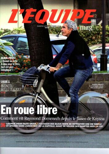 L'équipe Mag  N° 1473 : Raymon Domenech : En Roue Libre