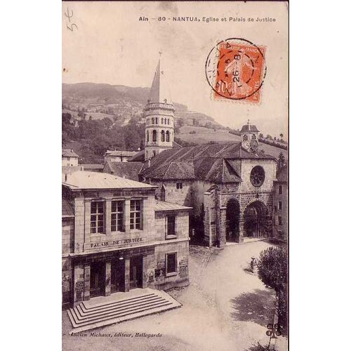 Nantua - Église Et Palais De Justice - Oblitérée - Ref 022 359