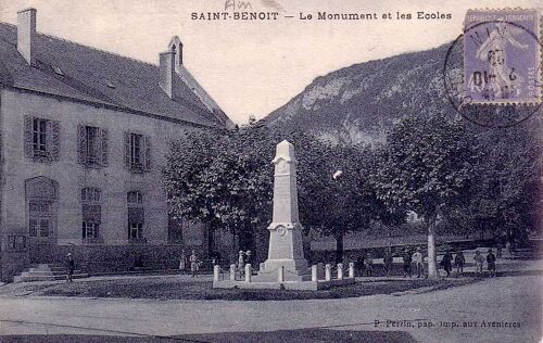 Saint Benoit - Le Monument Et Les Ecoles - Oblitérée 1929 - Ref 022 332