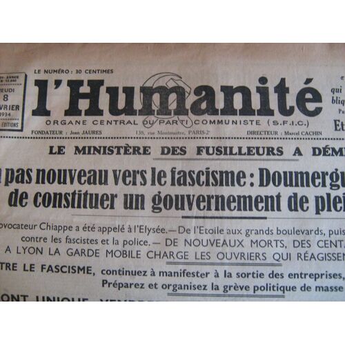 L'humanité (2 Numeros)