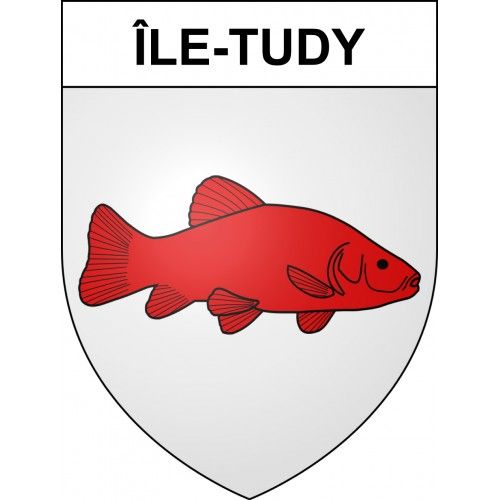 Île-Tudy 29 Ville Sticker Blason Écusson Autocollant Adhésif - Taille : 12 Cm