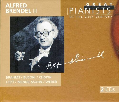 Grands Pianistes Du Xxè Siecle No. 3 : Weber, Mendelssohn, Brahms, Liszt,