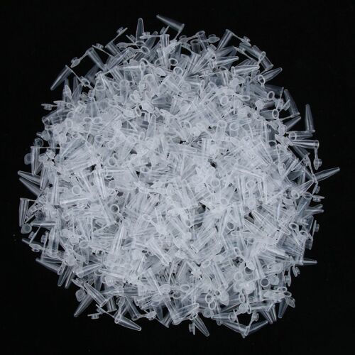 Tubes De Microcentrifugeuse Gradués En Plastique, 1000 Pièces, 0.2ml, Avec Couvercle Attaché Transparent 