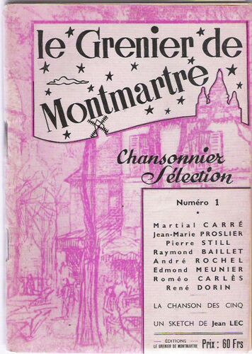 Chansonnier Sélection. N° 6 À N° 10