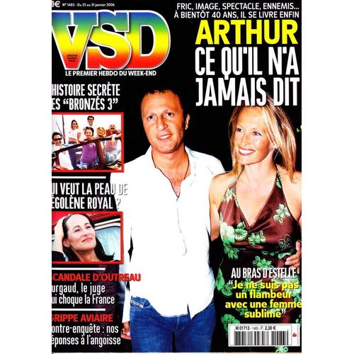 Vsd  N° 1483 : Arthur Ce Qu Il N A Jamais Dit