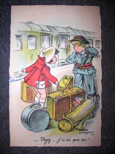 Carte Postale Écrite En 1943.Roger Levasseur/41 Voyez,J'nai Que Ça!...