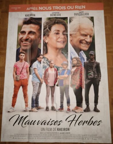 Mauvaises Herbes Véritable Affiche De Cinéma Pliée De Kheyron Avec Kheyron, Catherine Deneuve, André Dussolier 160*120 2018