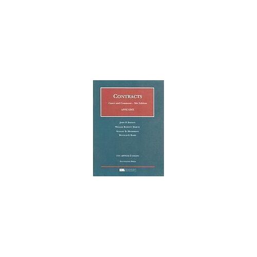 Appendix To Contracts, Cases And Comment