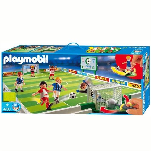 Playmobil Sports Et Action 4700 - Joueurs Avec Terrain De Football