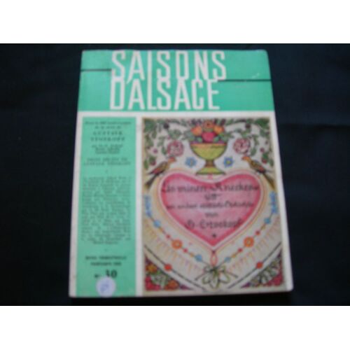 Saisons D'alsace N° 30 - Pour Le 100e Anniversaire De La Mort De Gustave Stoskopf
