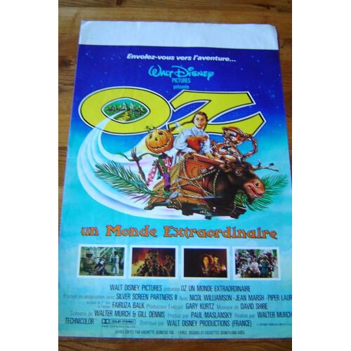 Oz Un Monde Extraordinaire Par Walt Disney  Affiche Originale 1985