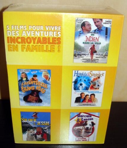 Coffret 5 Comédies Familiales - Un Indien Dans La Ville + L'aventurier Du Grand Nord + Hercule & Sherlock + Silver & Jessie + Hercule & Sanson - Pack