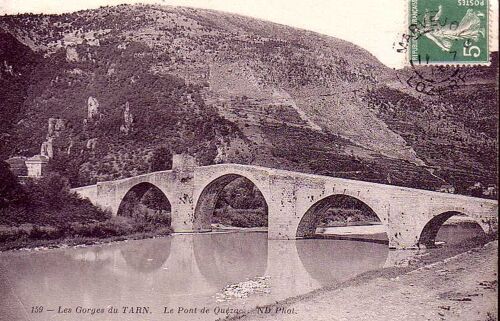 Le Pont De Quézac - Oblitérée 1913 - Ref 021 943