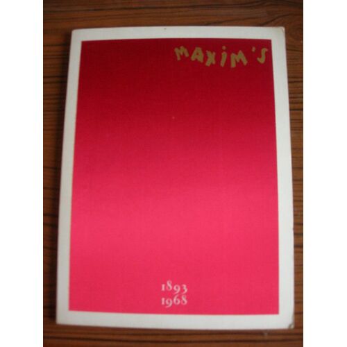 Maxim's. 1893-1968