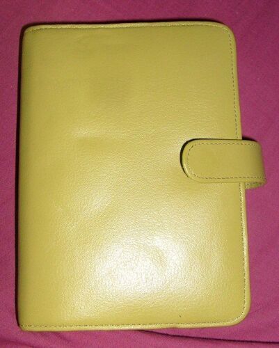 Agend Repertoire Oberthur En Cuir Vert Anis