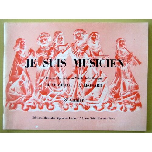 Je Suis Musicien 3ème Cahier
