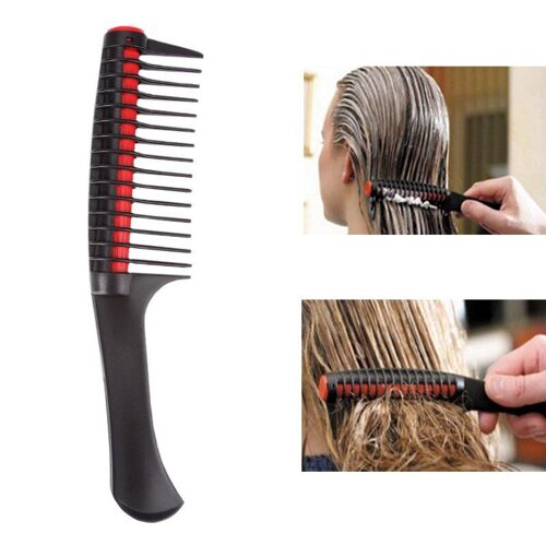 Ages 1 Pièces Peigne À Dents Larges Démêlant Brosse À Cheveux Salon De Coiffure Antistatique En Plastique Peigne À Cheveux Détachable Outils De Coiffure Peigne 