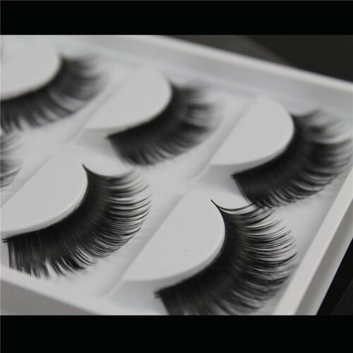 Ages 5 Paires Vison Faux Cils Entrecroisés Épais Exagéré Longs Faux Cils Scène Romance Maquillage Vison Cils 