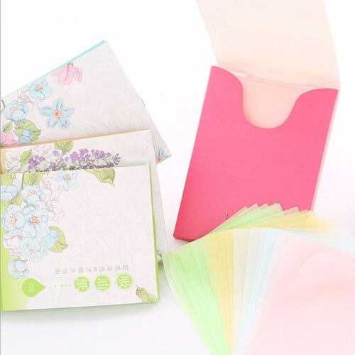 Ages 100 Feuilles/Ensemble Maquillage Contrôle De L'huile Absorbant L'huile Buvard Visage Propre Papier Contrôle De L'huile Film Beauté Outils