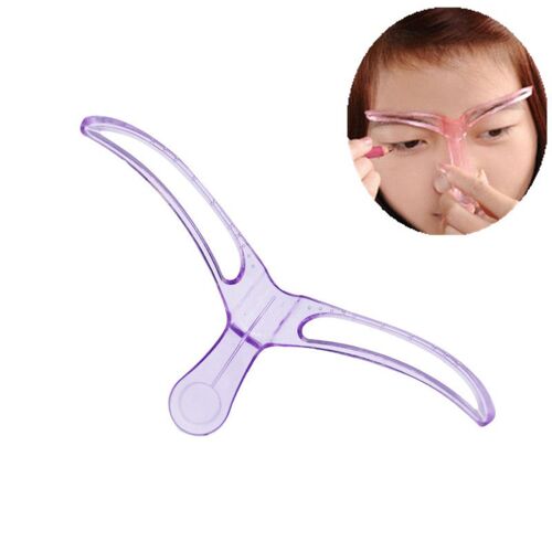 Ages 1pc Magique Abs Sourcil Pochoir Maquillage Pochoir Pour L'oeil Sourcils Dessin Modèle Maquillage Guide Outil Forme Pour Les Femmes Beauté 