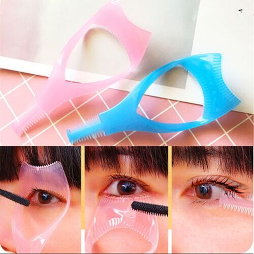 Ages Outils Pour Cils 3 En 1 Maquillage Mascara Bouclier Guide Garde Bigoudi Cils Friser Peigne Cils Cosmétiques Courbe Applicateur Peigne 