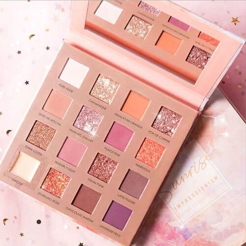 Ages 16 Couleurs Mat Fard À Paupières Palette Imperméable À L'eau Naturel Paillettes Fard À Paupières Yeux Maquillage Palette Cosmétique Professionnel 