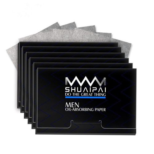 Ages 50 Pièces De Charbon De Bois De Bambou Flatting Hommes Femmes Papier De Soie Du Visage Absorbant Les Lingettes De Papier Pour Le Visage
