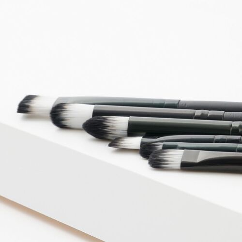 Ages 6 Pièces 2 Couleurs Fard À Paupières Maquillage Pinceaux Kit Doux Cosmétique Eyeliner Sourcil Cosmétique Maquillage Brosse Ensemble Pincel Maquiagem 